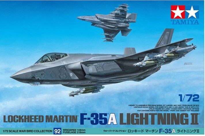 Lockheed Martin F-35A Lightning II - 1/72 Scale Tamiya 60792