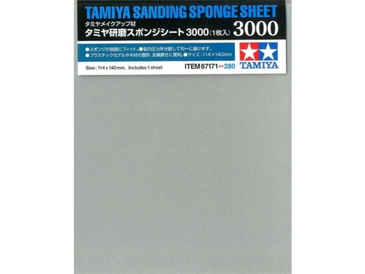 Sanding Sponge Sheet 3000 - Tamiya 87171