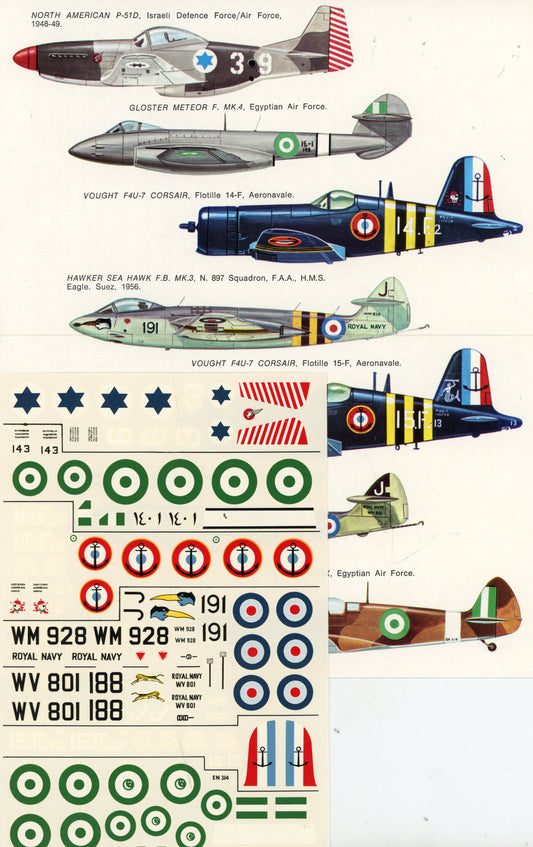 SUEZ Canal Campaign - 1/72 Scale ESCI Decals TAS018925