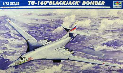 Tupolev Tu-160 Blackjack Bomber - 1/72 Scale Trumpeter 01620