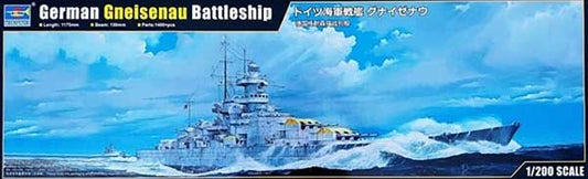 German Battleship Gneisenau - 1/200 Scale Trumpeter 03714