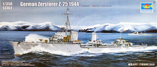 German Zerstorer Z-25 1944 - 1/350 Scale Trumpeter 05321