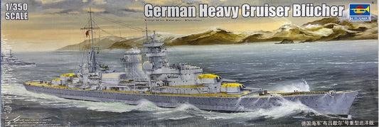German Heavy Cruiser Blucher - 1/350 Scale Trumpeter 05346