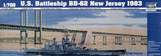 Battleship BB-62 New Jersey 1983  - 1/700 Scale Trumpeter 05702