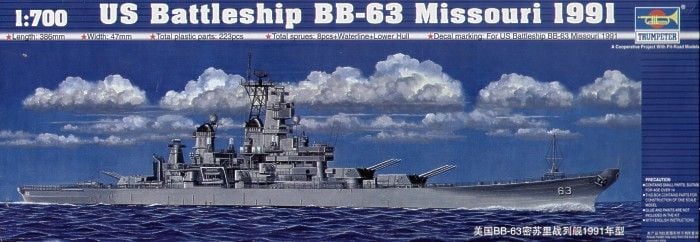 Battleship BB-63 Missouri 1991  - 1/700 Scale Trumpeter 05705