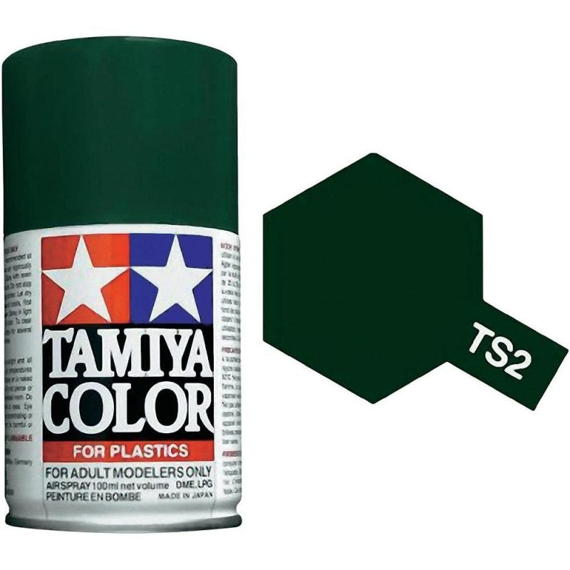 Dark Green Gloss 100ml Spray Can - Tamiya TS-2