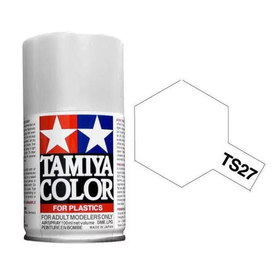 White Matt 100ml Spray Can - Tamiya TS-27