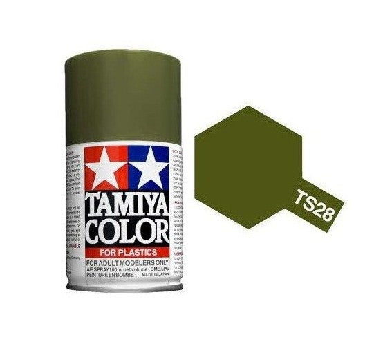 Olive Drab 2 Gloss 100ml Spray Can - Tamiya TS-28
