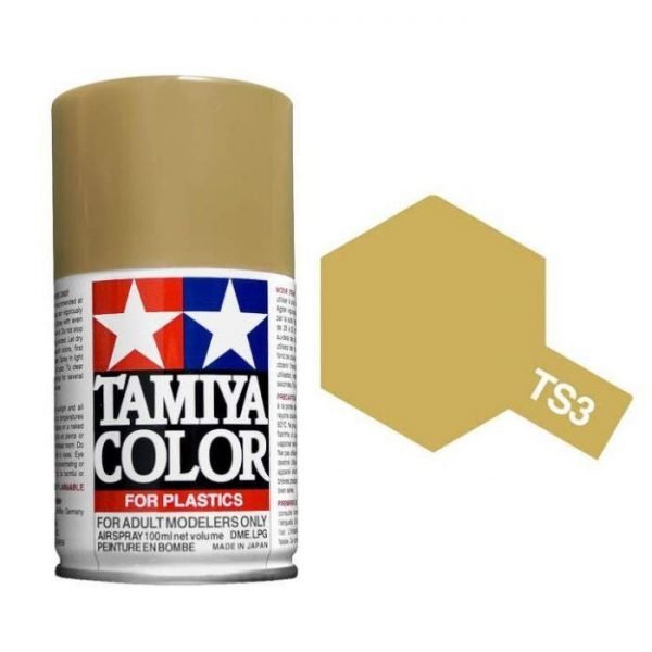 Dark Yellow Gloss 100ml Spray Can - Tamiya TS-3