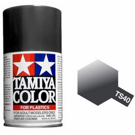 Metallic Black Gloss 100ml Spray Can - Tamiya TS-40