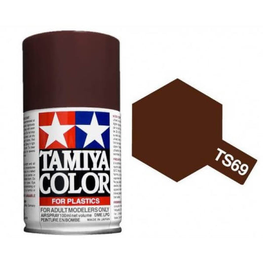 Linoleum Deck Brown Gloss 100ml Spray Can - Tamiya TS-69
