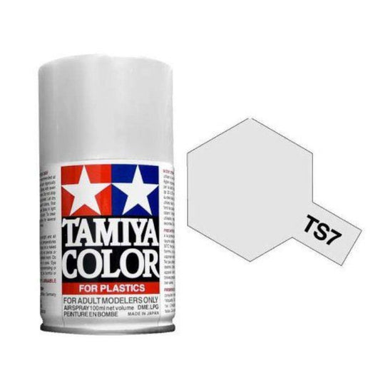 Racing White Gloss 100ml Spray Can - Tamiya TS-7