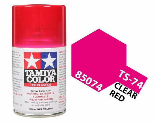 Clear Red Gloss 100ml Spray Can - Tamiya TS-74