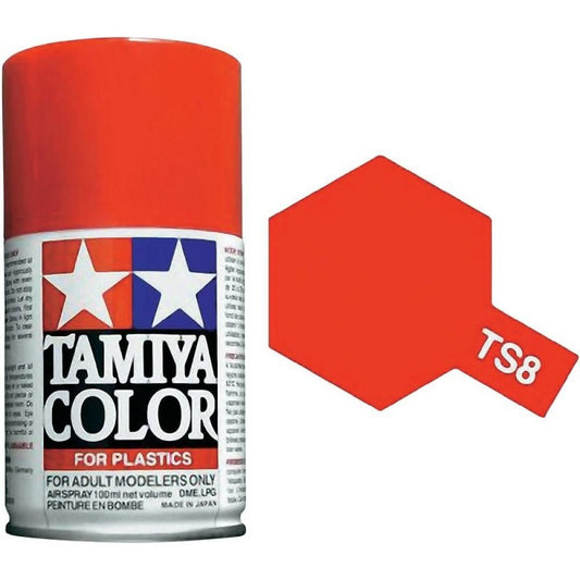 Italian Red Gloss 100ml Spray Can - Tamiya TS-8