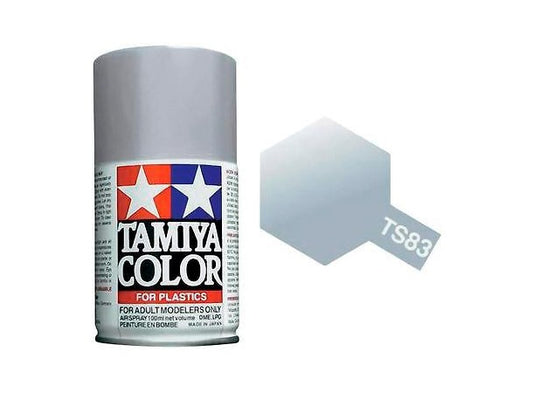 Metallic Silver Gloss 100ml Spray Can - Tamiya TS-83