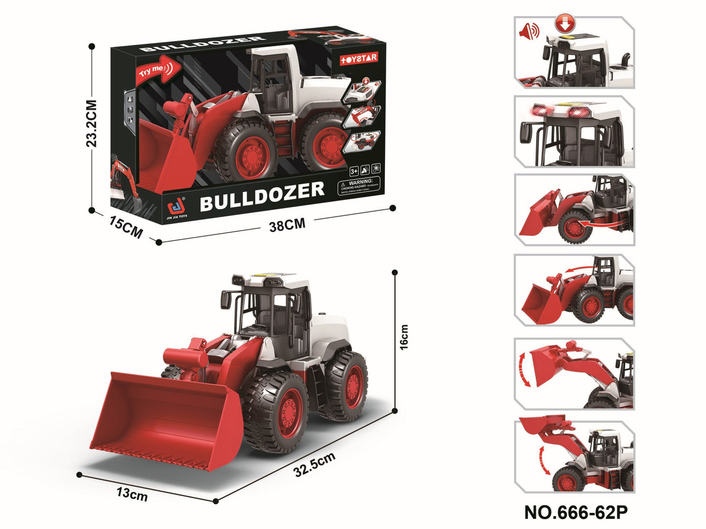 Wheel Loader (34cm) Toy Star TS666-62P