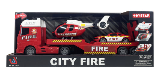 Fire Rescue Transporter Set (53cm) Toy Star TS666-67F