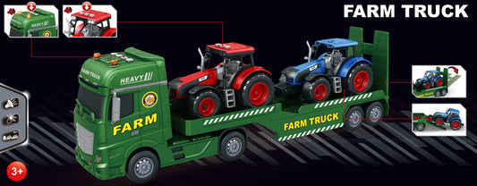 Transporter Truck w/2 Tractors (54cm) Toy Star TS666-69F