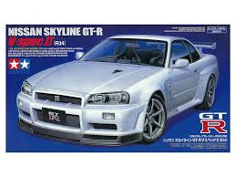 Nissan Skyline GT-R R34 V-Spec II  - 1/24 Scale Tamiya 24258