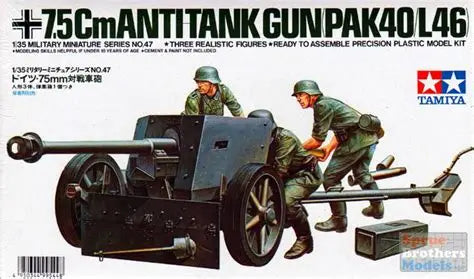 German 75mm Anti Tank Gun 1/35 Scale Tamiya 35047