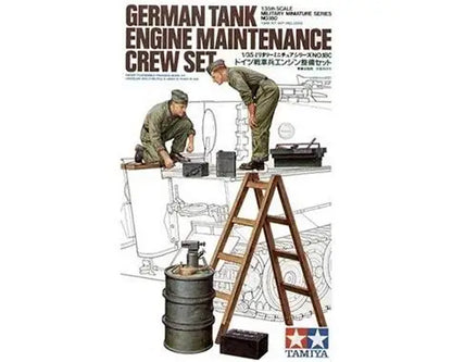 German Engine Maintenance Crew 1/35 Scale Tamiya 35180