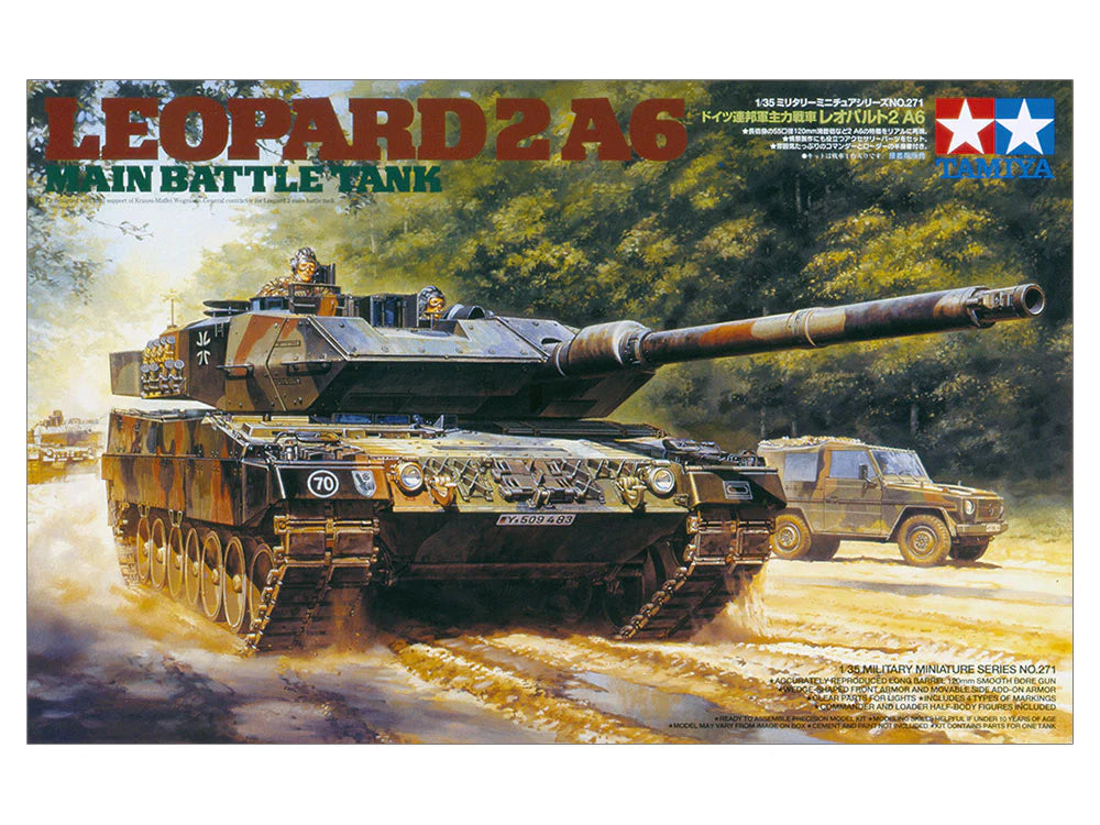 Leopard 2 A6 Main Battle Tank 1/35 Scale Tamiya 35271