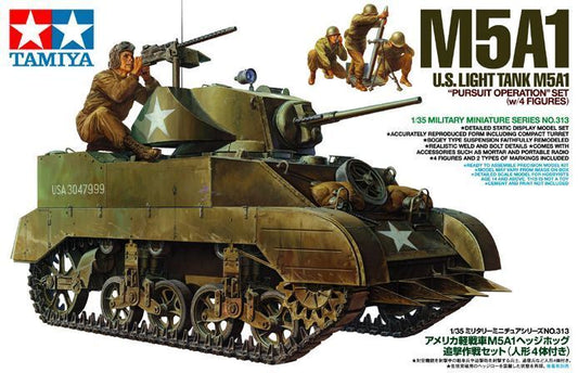 US Light Tank M5A1 - 1/35 Scale Tamiya 35313