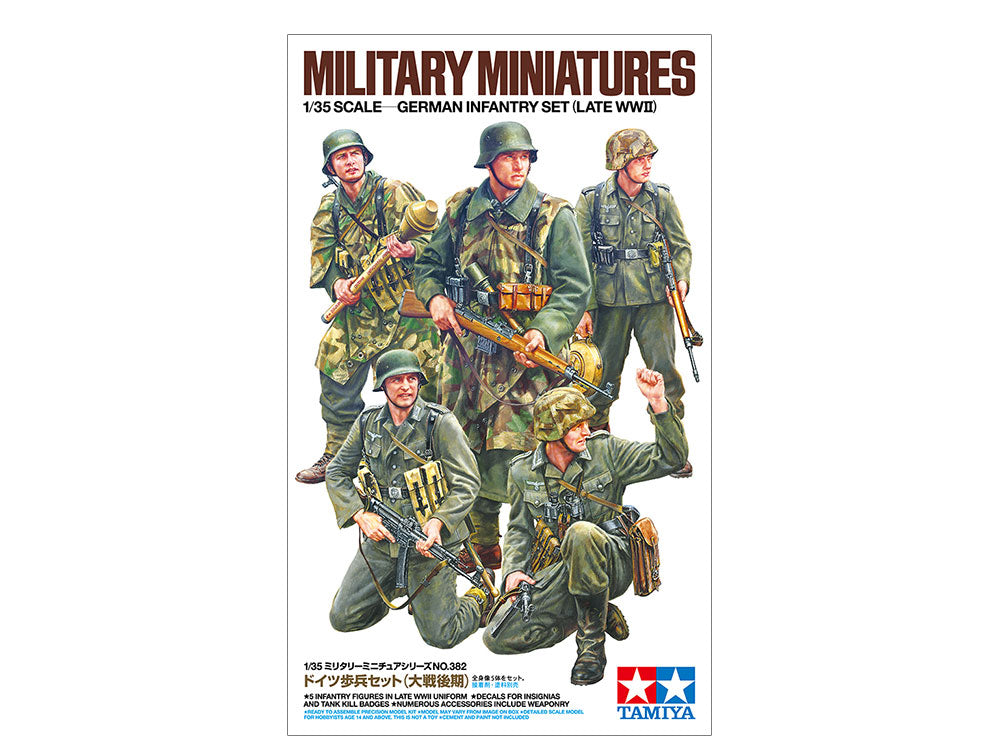 German Infantry Set (Late WWII) 1/35 Scale Tamiya 35382
