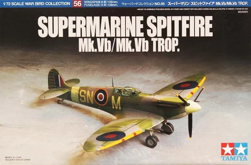 Spitfire Mk.Vb Trop 1/72 Scale Tamiya 60756