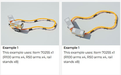 Rail Set for Monorail Train Tamiya 70255