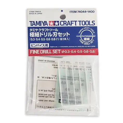 Fine Drill Bit Set Tamiya 74044