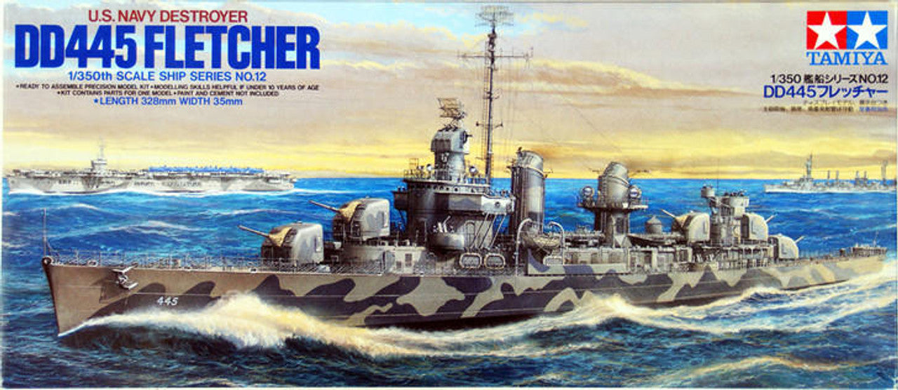 U.S. Navy DD445 Fletcher - 1/350 Scale Tamiya 78012