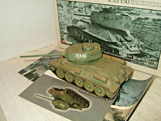 T34/85 Tank North Korean 109TH Tank Regiment 1/50 Scale Corgi US51601