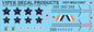 SAAF Sabre Mk.6 '380' 1 Sqn Camo - 1/72 Scale Viper Decal Products MSA72087