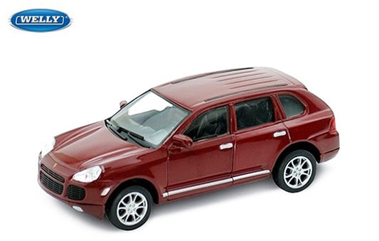Porsche Cayenne Turbo Plum Red 2006 - 1/18 Scale Welly 12529R