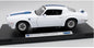 Pontiac Firebird Transam White with Blue Stripes 1972 - 1/18 Scale Welly 12566