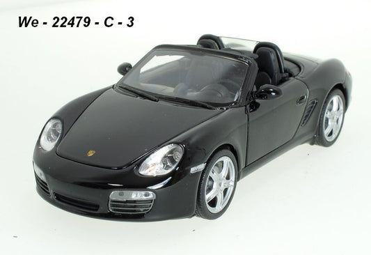 Porsche Boxter S Convertible Black - 1/24 Scale Welly 22479C