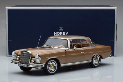 MERCEDES-BENZ 250 SE COUPE GOLD METALLIC 1969 1/18 Scale NOREV MTDNOR183759