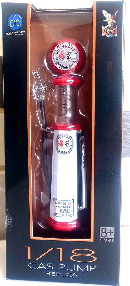 Chevrolet Corvette Gas Pump (Round) - 1/18 Scale Yat Ming YAT98672