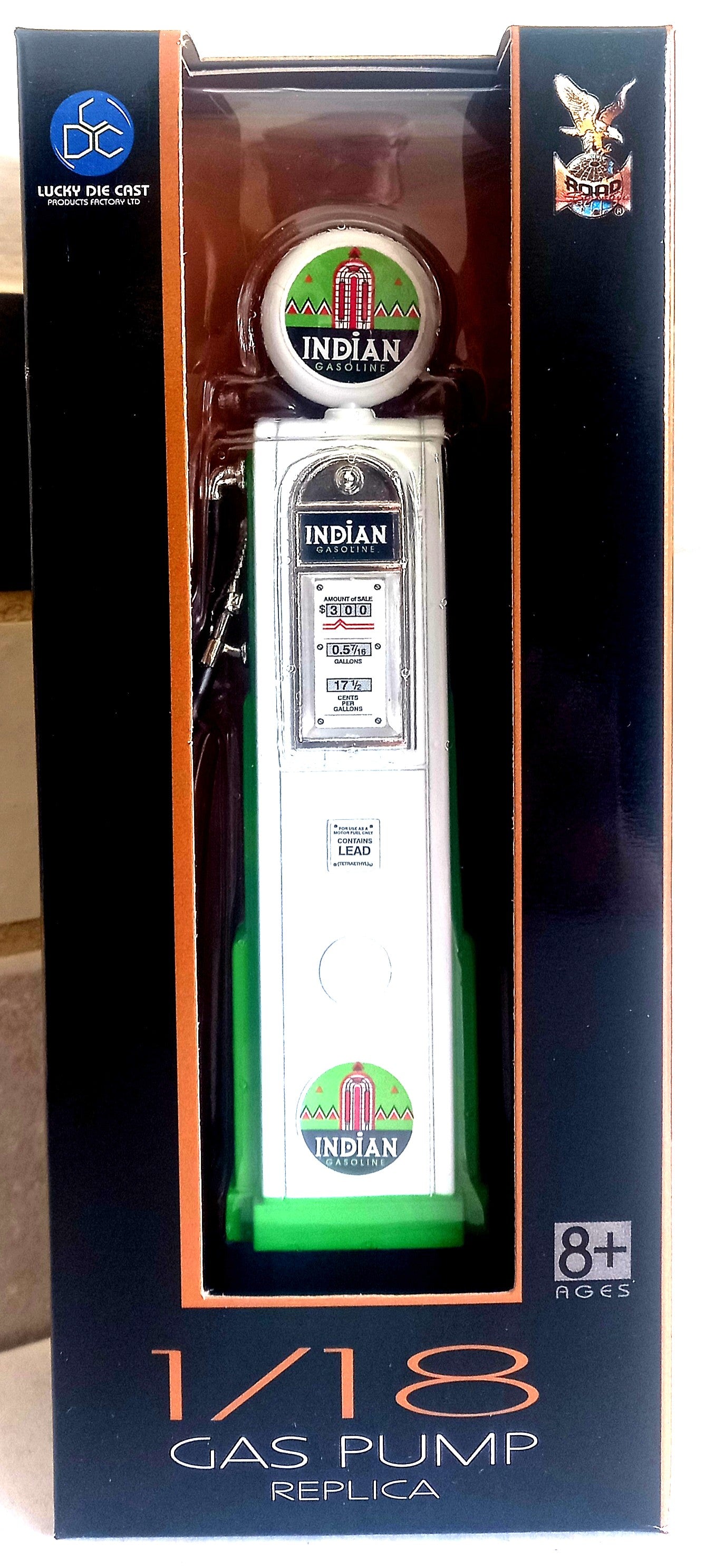 Indian Gas Pump (Rectangular) - 1/18 Scale Yat Ming YAT98751