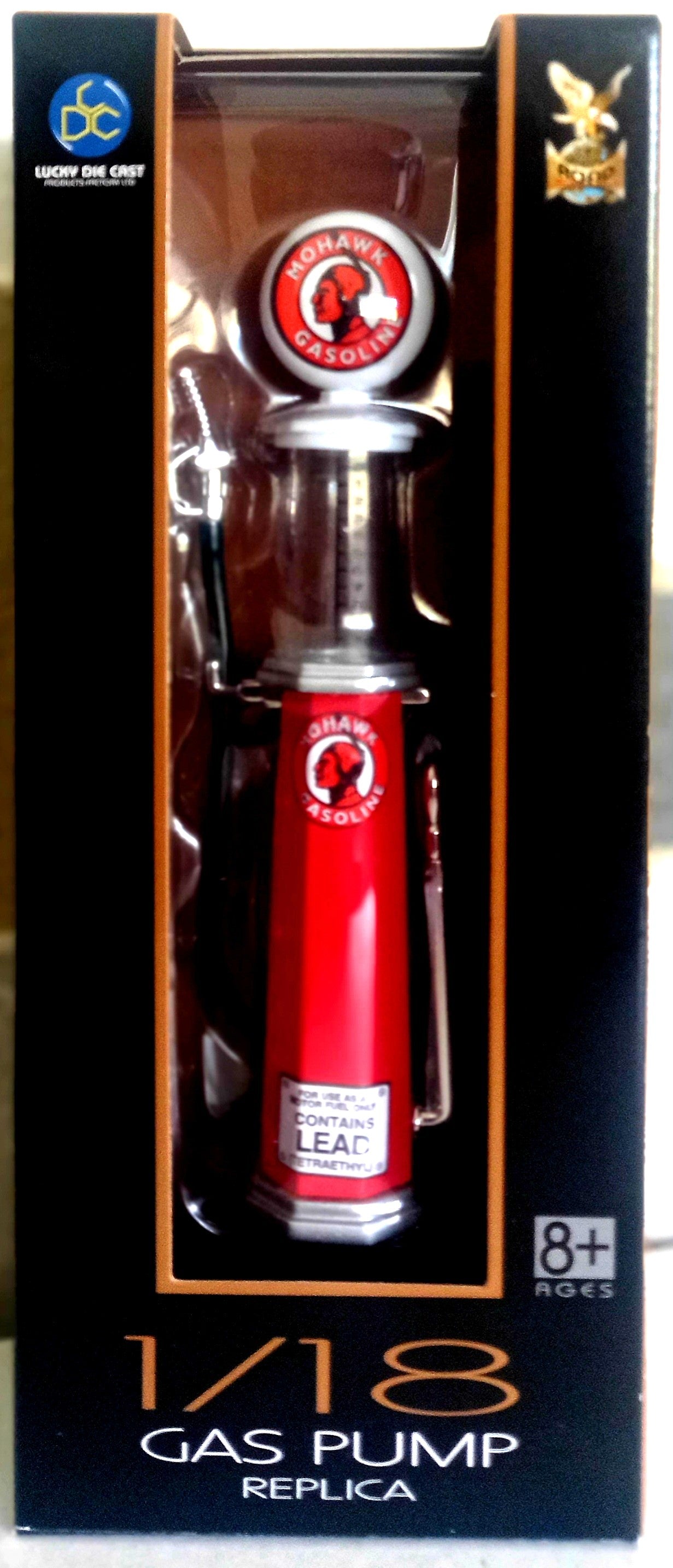 Mohawk Gas Pump (Round) - 1/18 Scale Yat Ming YAT98772