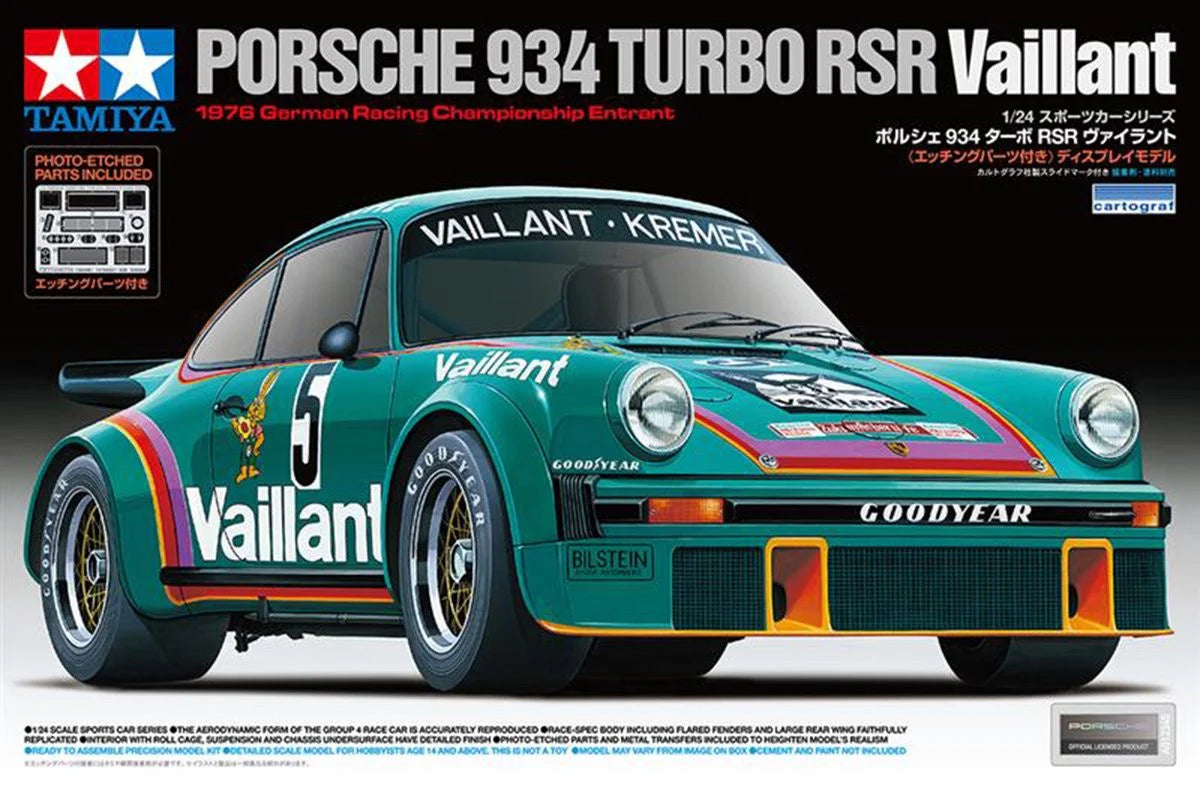 Porsche 934 Turbo RSR Vaillant - 1/24 Scale - Tamiya - TAM24334