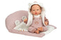 Arias Reborn Gadea Handmade Weighted Soft Body Doll includes Dummy and Blanket and Holder – 40cm Arias 98164