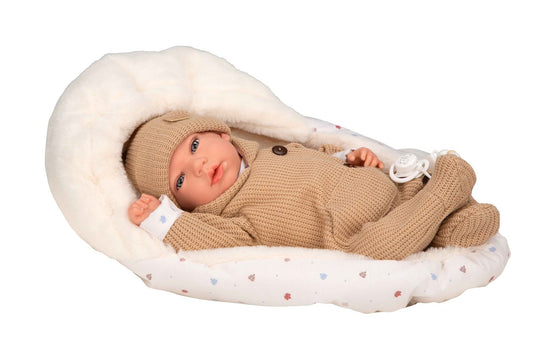 Arias Reborn Olona Handmade Weighted Soft Body Doll includes Dummy and Blanket and Holder - 40cm Arias 98182