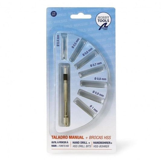 Hand Drill with 7 HSS Drill Bits - Artesania Latina 27018-1