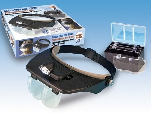 Hands Free Magnifier Glasses with 2 LED Lights  - Artesania Latina 27054-1