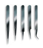 5 Assorted Stainless Steel Tweezers - Artesania Latina 27068