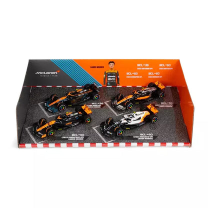 McLaren F1 4-Pack (#4 L.Norris) 1/43 Bburago 18-38096
