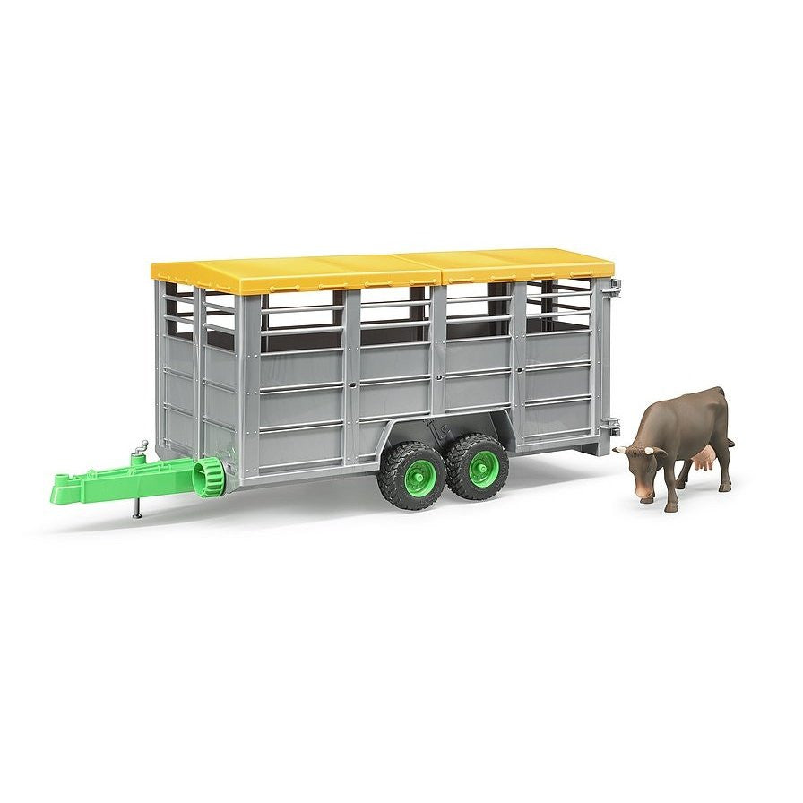 Livestock trailer with 1 cow Bruder Toys BRU02227