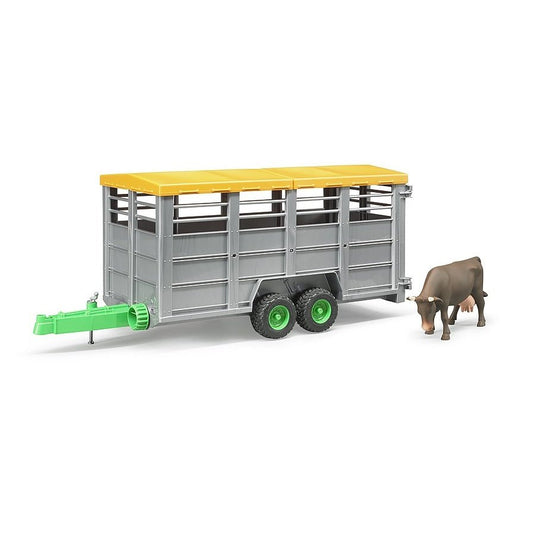 Livestock trailer with 1 cow Bruder Toys BRU02227